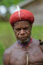 Papuan man, Wamena, Papua, Indonesia Royalty Free Stock Photo