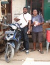 Papuan men posing in Sorong