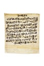 Papyrus containing the anthem of Sekhmet-Bast, daughter of Ra Egyptian Book of the Dead, chapter CLXIV 164 in hieratika