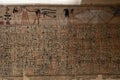 Papyrus of old ancient egyptian book of dead
