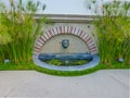 Papyrus Plants Border a Fountain