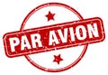 par avion stamp. par avion round grunge sign.