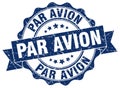 Par avion stamp. sign. seal