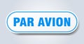 par avion sticker.