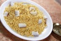 Jaggery, par boiled rice sweet, Vellap Puttu Royalty Free Stock Photo