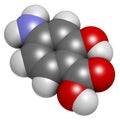 Para-aminosalicylic acid drug molecule. Used in treatment of tuberculosis and inflammatory bowel disease (ulcerative colitis,