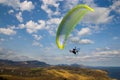 Para-glider against sky