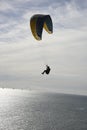Paraglider over ocean Royalty Free Stock Photo