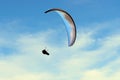 Para gliding above the dunes and coastline Royalty Free Stock Photo