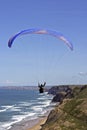 Para gliding along the coast in Portugal