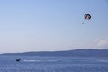 Para sailing off the coast in Adriatic sea