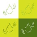 Paraben free concept icons collection. Ecological behavior, go green and love to nature objects