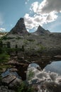 Parabola mount and the clear lake