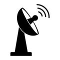 parabolic antenna icon Royalty Free Stock Photo