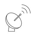 parabolic antenna icon Royalty Free Stock Photo