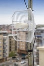 Parabolic grid antenna Royalty Free Stock Photo