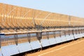 Parabolic solar panels, Guadix, Andalusia, Spain Royalty Free Stock Photo