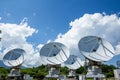 Parabona antenna for receiving radio waves in space at Nobeyama, Nagano Prefecture, Japan.