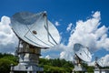 Parabona antenna for receiving radio waves in space at Nobeyama, Nagano Prefecture, Japan.