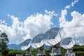 Parabona antenna for receiving radio waves in space at Nobeyama, Nagano Prefecture, Japan.