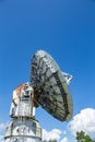 Parabona antenna for receiving radio waves in space at Nobeyama, Nagano Prefecture, Japan.