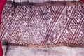 Paracas textiles were found in an necropolis in Peru mummified and wrapped in embroidered cloth