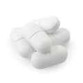 Paracetamol drugs isolated on a white background