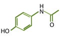 Paracetamol molecule structure