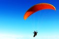 Parachute against clear sky Royalty Free Stock Photo