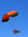 Parachute with engine