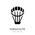 parachute icon in trendy design style. parachute icon isolated on white background. parachute vector icon simple and modern flat Royalty Free Stock Photo