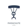 Parachute icon. Trendy flat vector Parachute icon on white background from sport collection Royalty Free Stock Photo