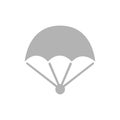 Parachute icon on a white background, vector illustration Royalty Free Stock Photo
