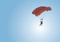 Parachute jump Royalty Free Stock Photo