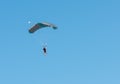 Parachute jump in tandem with an instructor