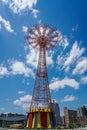 Parachute jump tower - famous Coney Island landmark in Brooklyn, New York Royalty Free Stock Photo