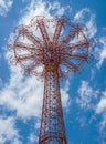 Parachute jump tower - famous Coney Island landmark in Brooklyn, New York Royalty Free Stock Photo