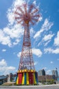 Parachute jump tower - famous Coney Island landmark in Brooklyn, New York Royalty Free Stock Photo