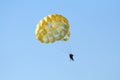 Parachute over the ocean Royalty Free Stock Photo