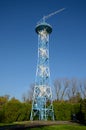 Parachute tower in Katowice, Poland