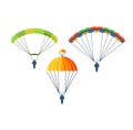 Parachute vector illustration fly