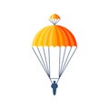 Parachute vector illustration fly