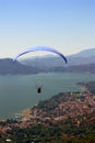 Practicing paragliding over the lake of valle de bravo, mexico I