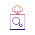 parachuting nolan icon. Simple thin line, outline vector of Drones icons for ui and ux, website or mobile application