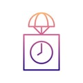 parachuting nolan icon. Simple thin line, outline vector of Drones icons for ui and ux, website or mobile application