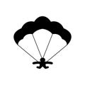 parachuting or paragliding icon, vector illustration symbol design