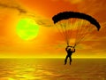 Parachutist Royalty Free Stock Photo