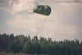 Parachutist in the war Royalty Free Stock Photo