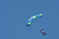 Parachutists flying in the air Royalty Free Stock Photo