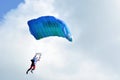 Parachutists flying in the air Royalty Free Stock Photo